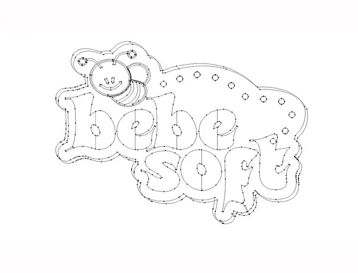 BEBE SOFT logo çalışması