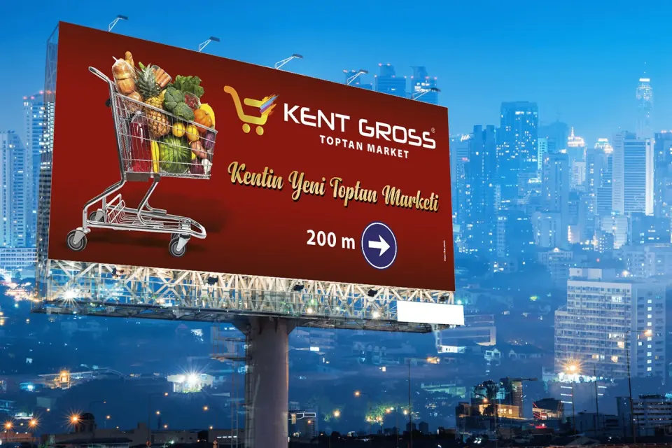 KENT GROSS açık hava reklamları çalışması