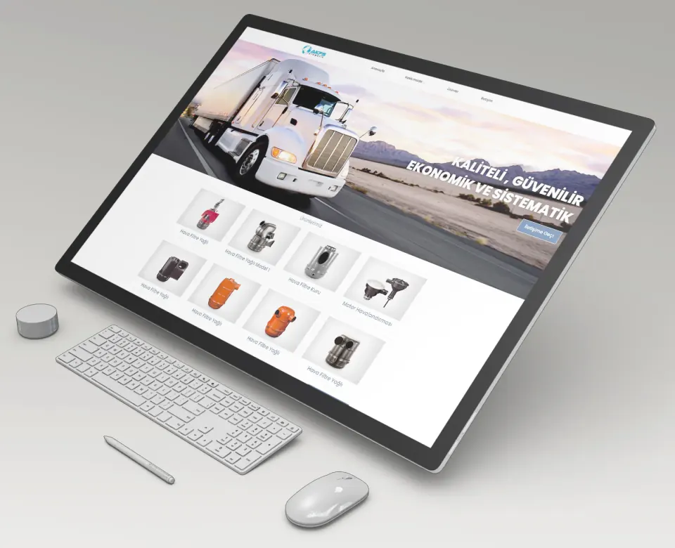 Akfs Otomotiv web sitesi çalışması