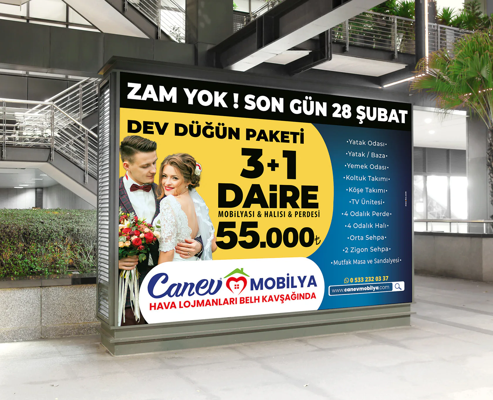 CANEV MOBİLYA proje uygulaması 1