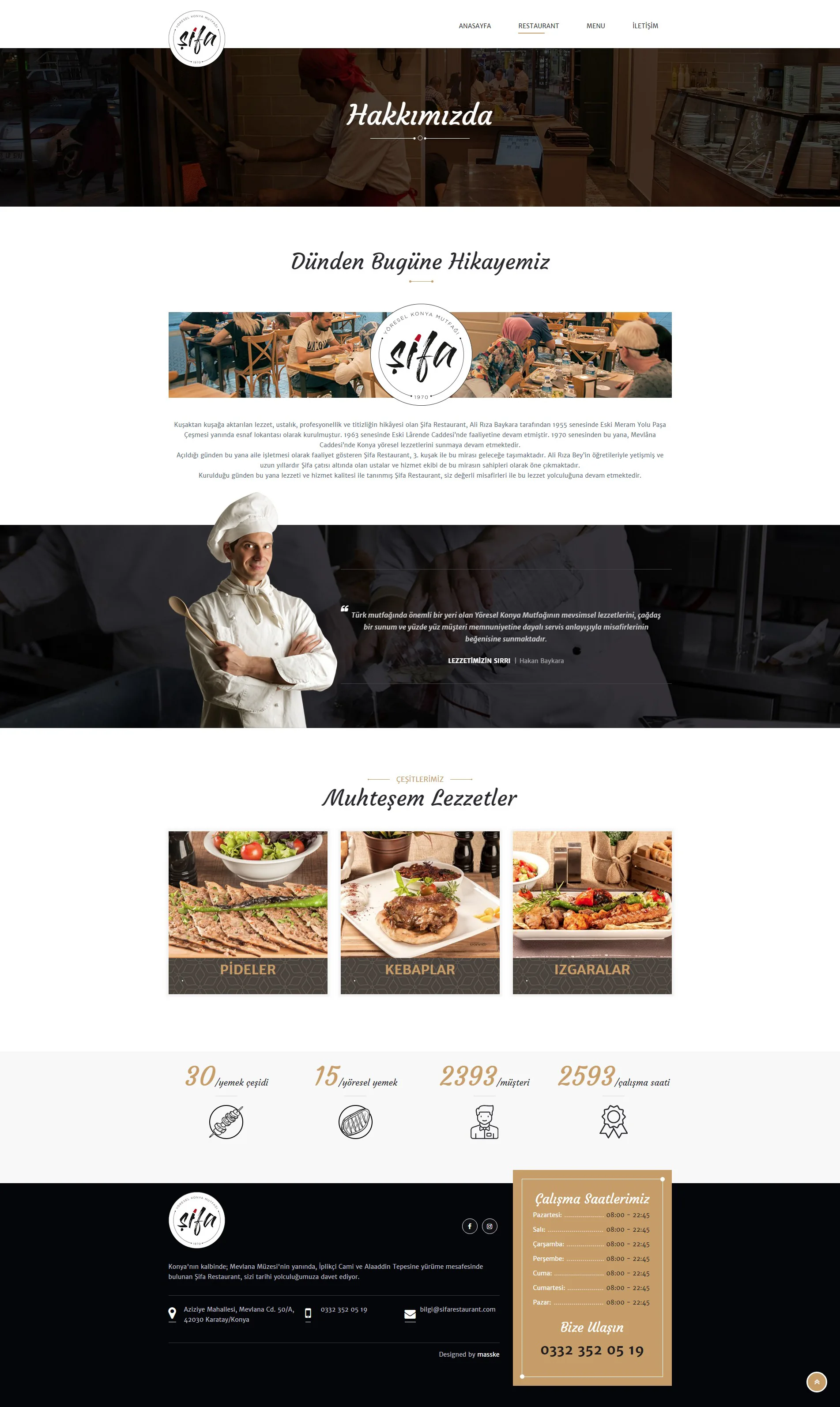 ŞİFA RESTAURANT proje uygulaması 3