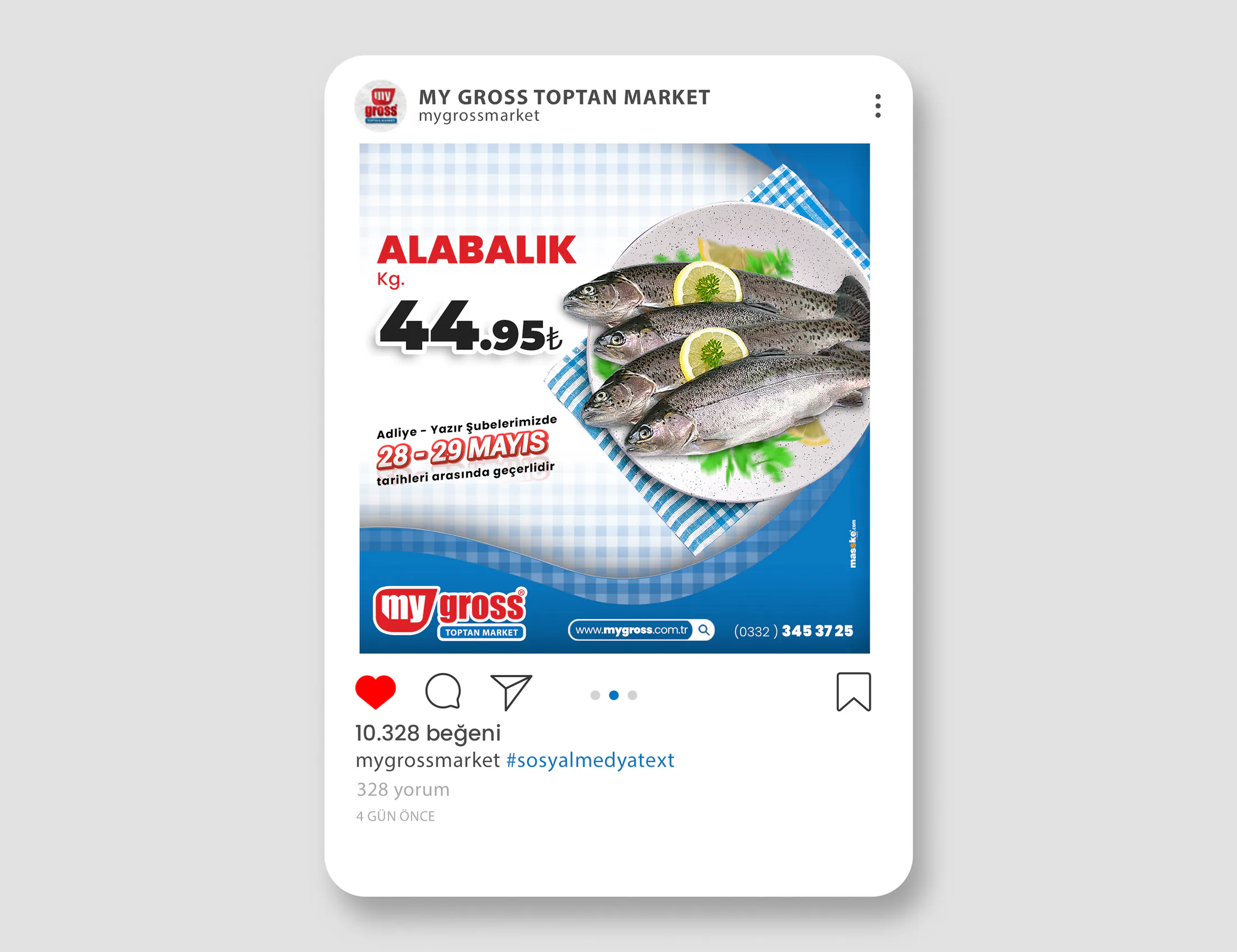 MY GROSS MARKET proje uygulaması 13