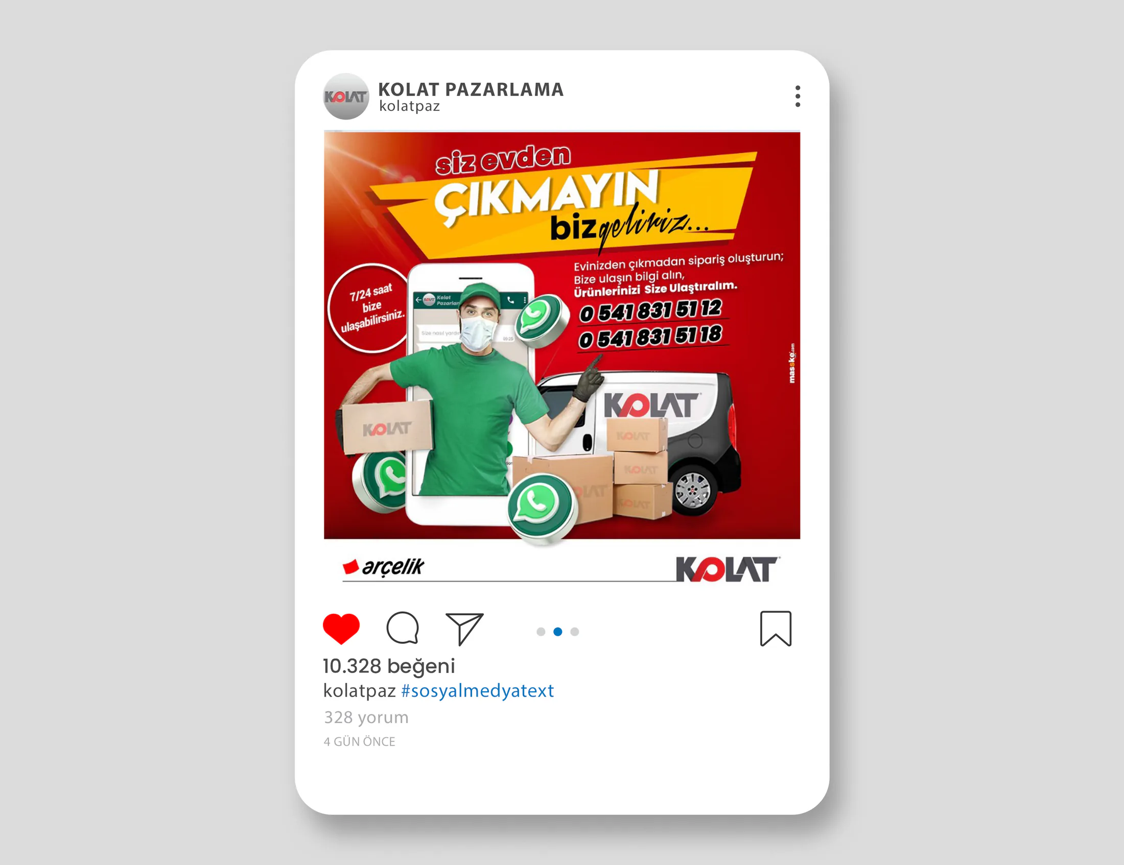 KOLAT PAZARLAMA proje uygulaması 8