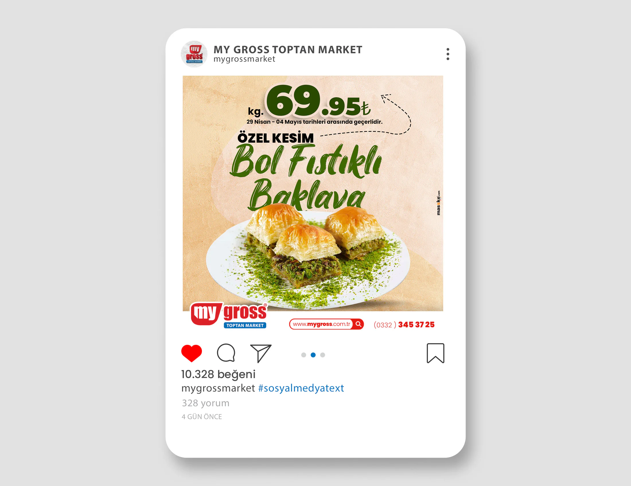 MY GROSS MARKET proje uygulaması 17