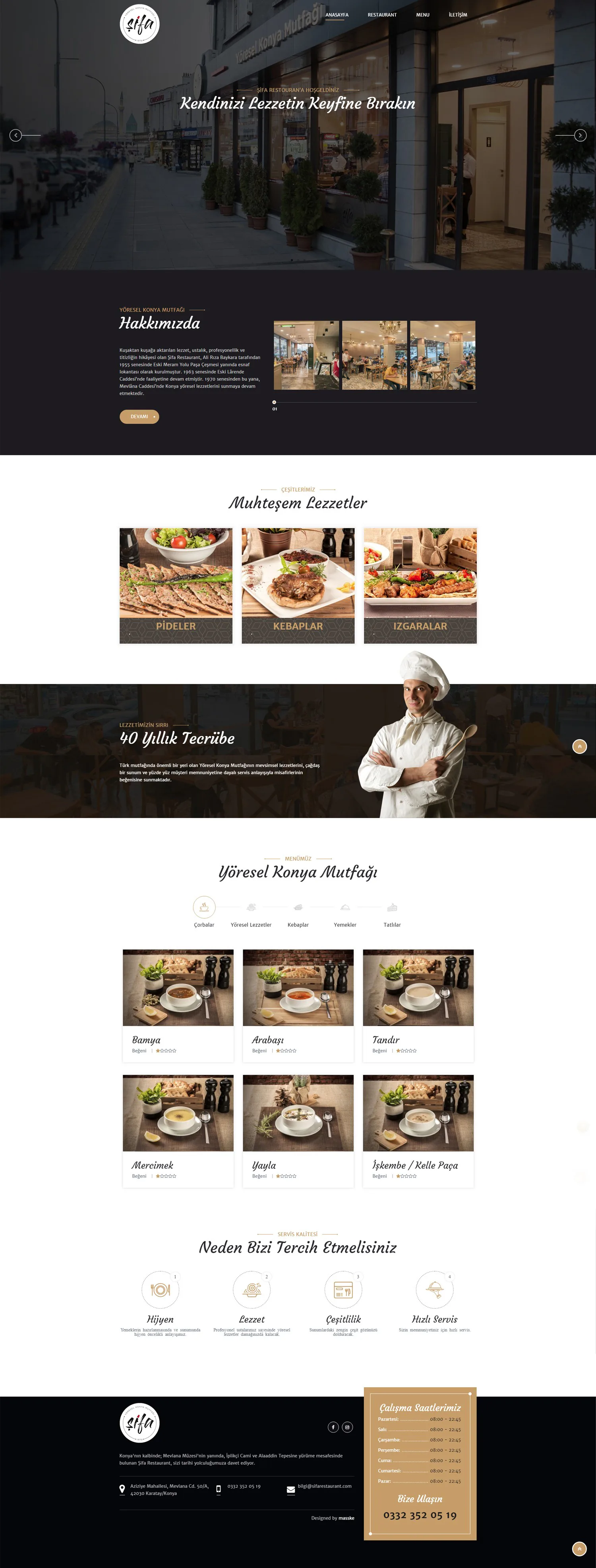 ŞİFA RESTAURANT proje uygulaması 5
